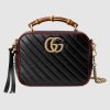 Replica Gucci GG Women GG Marmont Small Shoulder Bag with Bamboo