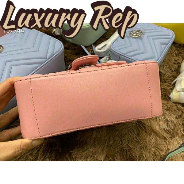 Replica Gucci GG Women GG Marmont Mini Top Handle Bag-Pink 7