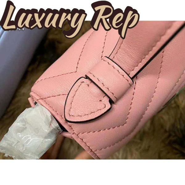 Replica Gucci GG Women GG Marmont Mini Top Handle Bag-Pink 9