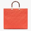 Replica Gucci Unisex The North Face x Gucci Backpack Beige Original GG Canvas Orange Leather 18