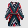 Replica Gucci Women Oversize Cable Knit Cardigan Sweater-Navy 16
