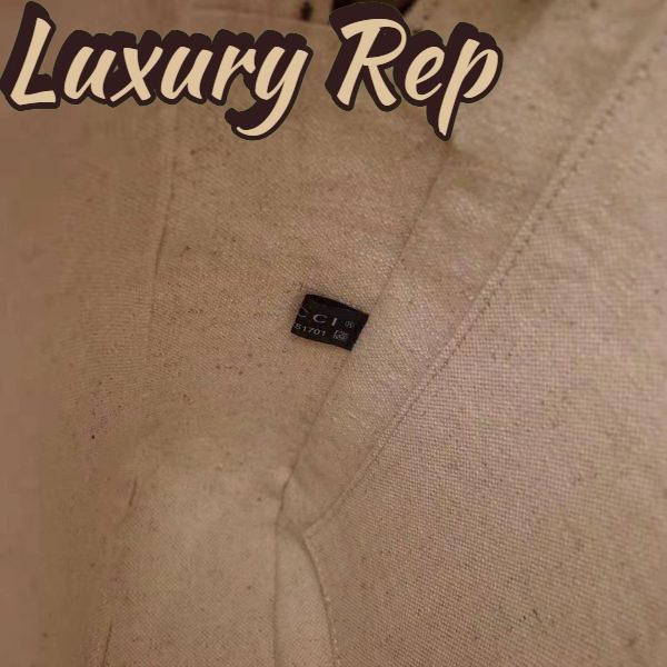 Replica Gucci GG Men Ophidia GG Briefcase in Beige/Ebony Soft GG Supreme Canvas 11