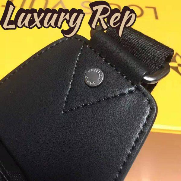 Replica Louis Vuitton LV Men Avenue Sling Bag in Damier Infini Leather-Black 9
