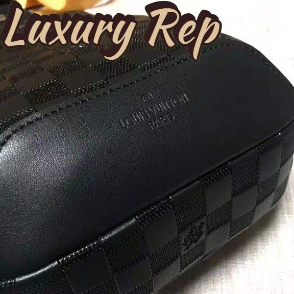Replica Louis Vuitton LV Men Avenue Sling Bag in Damier Infini Leather-Black 11