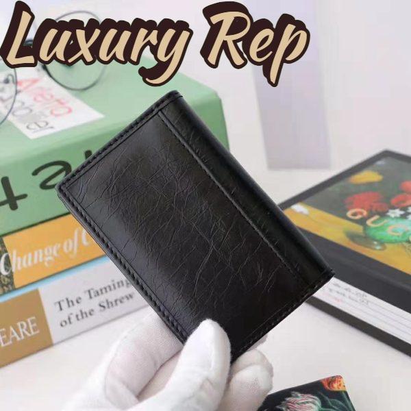 Replica Gucci GG Men Soft Leather Passport Case in Black Soft Leather 4