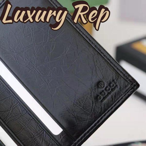 Replica Gucci GG Men Soft Leather Passport Case in Black Soft Leather 8