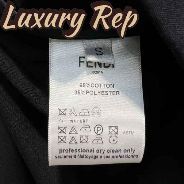 Replica Fendi Women Single-Breasted Blue Wool Go-To Jacket 11