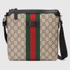 Replica Gucci GG Men Web GG Supreme Wallet in Beige/Ebony GG Supreme Canvas 10