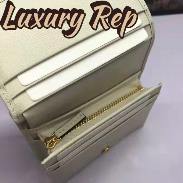 Replica Gucci GG Unisex 1955 Horsebit Card Case Wallet Beige Ebony GG Supreme Canvas 9