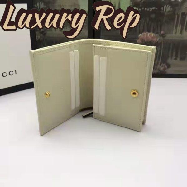 Replica Gucci GG Unisex 1955 Horsebit Card Case Wallet Beige Ebony GG Supreme Canvas 10