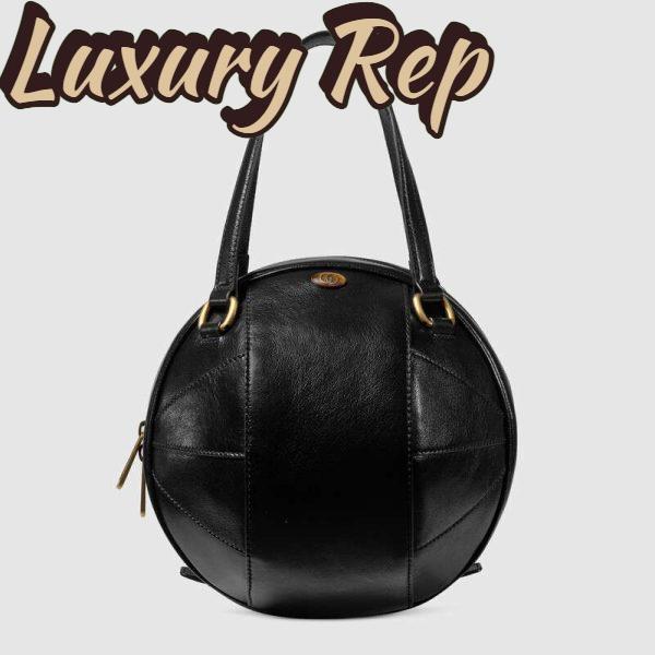 Replica Gucci GG Unisex Basketball Shaped Tote Bag-Black