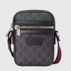 Replica Gucci GG Unisex Black Embossed Belt Bag Tonal Leather 14