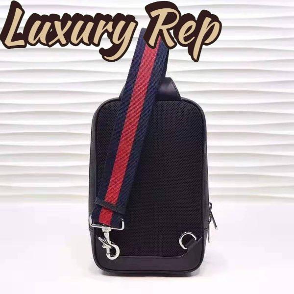 Replica Gucci GG Unisex GG Black Belt Bag Black Grey Soft GG Supreme 5