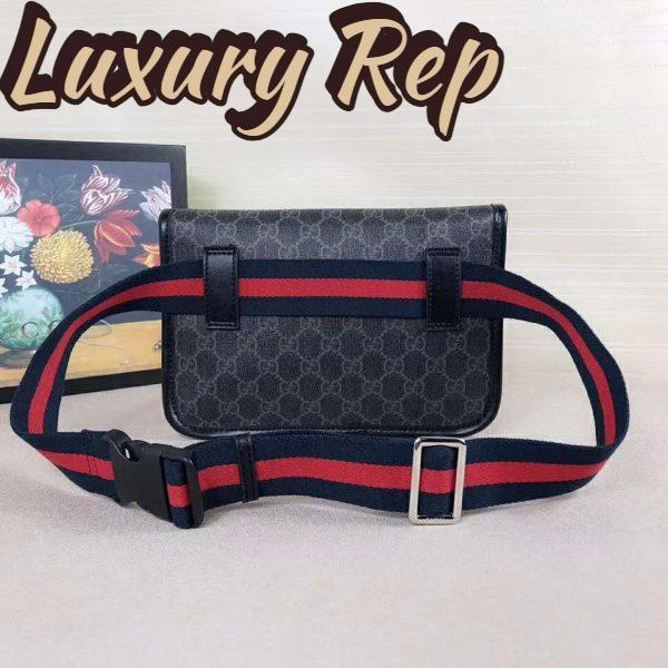 Replica Gucci GG Unisex GG Black Belt Bag GG Supreme Canvas 6