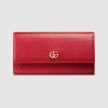Replica Gucci GG Unisex GG Marmont Leather Continental Wallet in Leather