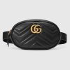 Replica Gucci Unisex GG Belt with Double G Buckle 4 cm Width GG Supreme Brown Leather 13