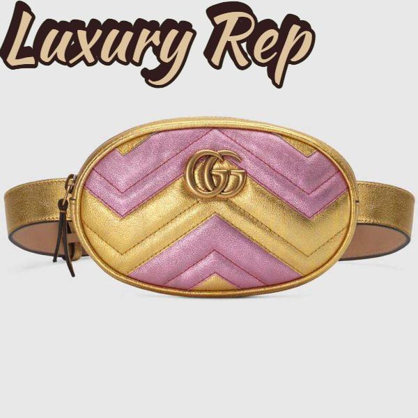 Replica Gucci GG Unisex GG Marmont Matelassé Leather Belt Bag 3
