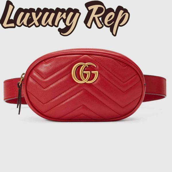 Replica Gucci GG Unisex GG Marmont Matelassé Leather Belt Bag 4