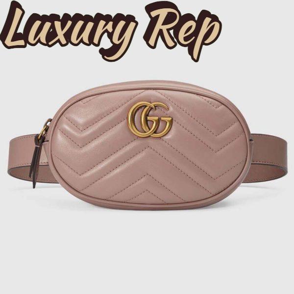 Replica Gucci GG Unisex GG Marmont Matelassé Leather Belt Bag 5