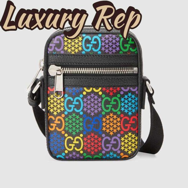 Replica Gucci GG Unisex GG Psychedelic Shoulder Bag Psychedelic Supreme Canvas