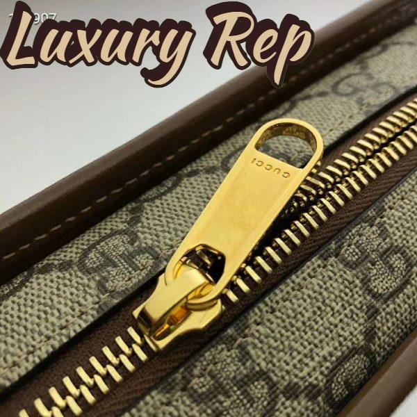 Replica Gucci GG Unisex GG Travel Pouch with Interlocking G-Beige 10