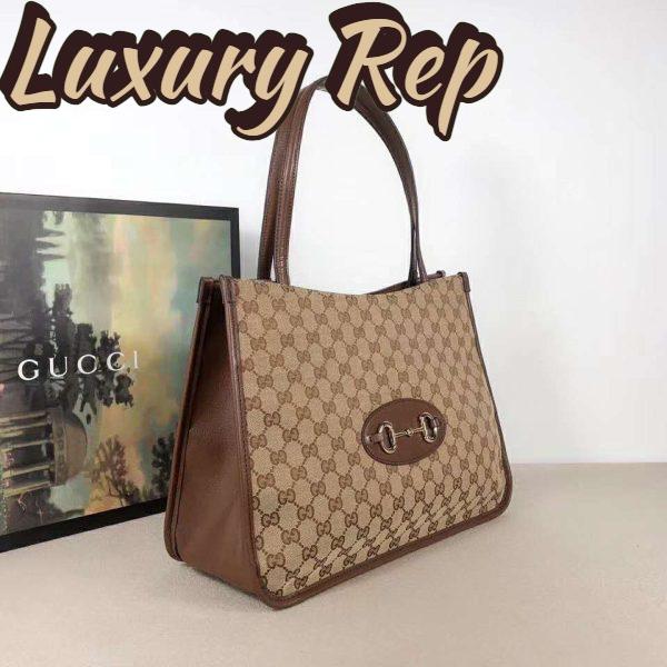 Replica Gucci GG Unisex Gucci 1955 Horsebit Tote Bag Original GG Canvas 5