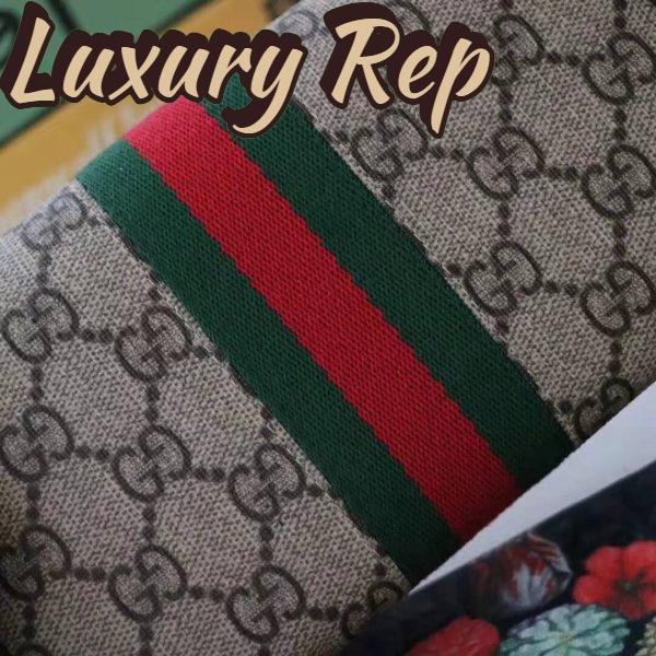 Replica Gucci GG Unisex Ophidia GG Continental Wallet in Beige/Ebony GG Supreme Canvas 9