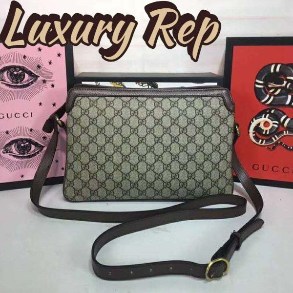 Replica Gucci GG Unisex Ophidia GG Medium Shoulder Bag-Brown 6