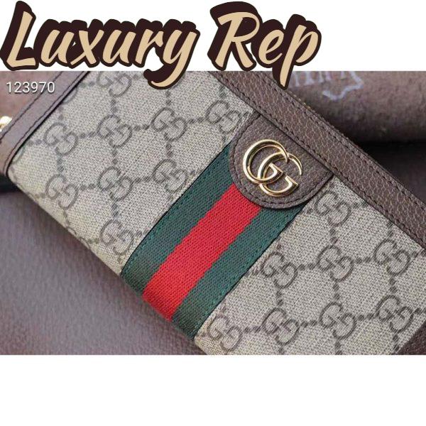 Replica Gucci GG Unisex Ophidia GG Zip Around Wallet Supreme Canvas 7