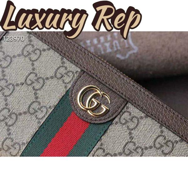 Replica Gucci GG Unisex Ophidia GG Zip Around Wallet Supreme Canvas 9