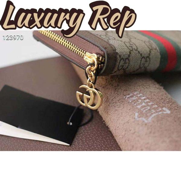 Replica Gucci GG Unisex Ophidia GG Zip Around Wallet Supreme Canvas 10