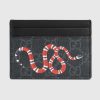 Replica Gucci GG Unisex Kingsnake Print GG Supreme Coin Wallet-Beige 13