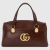 Replica Gucci GG Women Arli Large Top Handle Bag With Gold-Toned Double G Metal Hardware 6