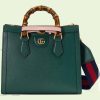 Replica Gucci GG Women Diana Small Tote Bag Double G Royal Blue Leather 13