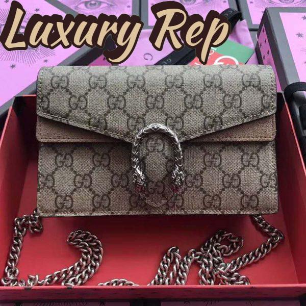 Replica Gucci GG Women Dionysus GG Supreme Super Mini Bag 5