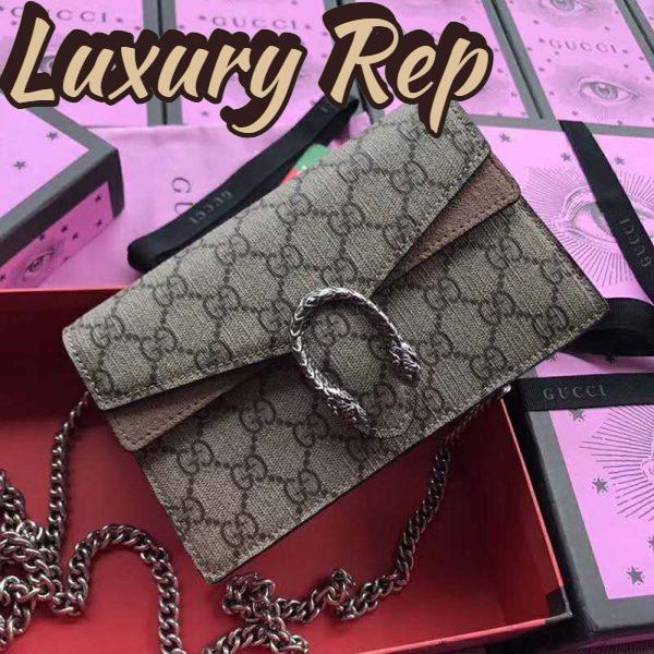 Replica Gucci GG Women Dionysus GG Supreme Super Mini Bag 6