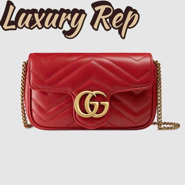 Replica Gucci GG Women GG Marmont Matelassé Leather Super Mini Bag 3