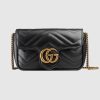Replica Gucci GG Women GG Marmont Matelassé Leather Super Mini Bag White Matelassé Chevron 18