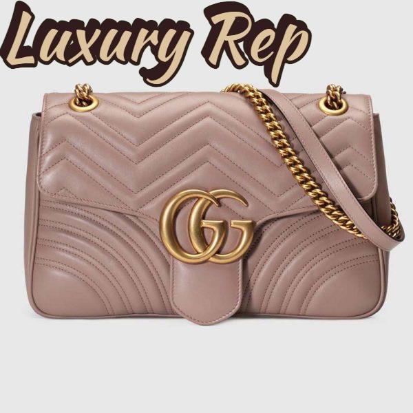 Replica Gucci GG Women GG Marmont Medium Matelassé Leather Shoulder Bag 3