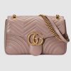 Replica Gucci GG Women GG Marmont Medium Matelassé Leather Shoulder Bag 4