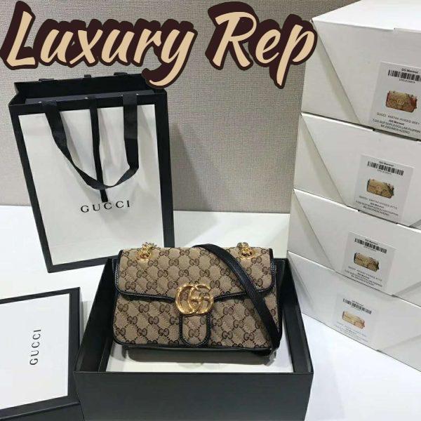 Replica Gucci GG Women GG Marmont Mini Bag Beige Original Canvas 6