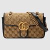 Replica Gucci GG Women GG Marmont Mini Bag Beige Original Canvas 13