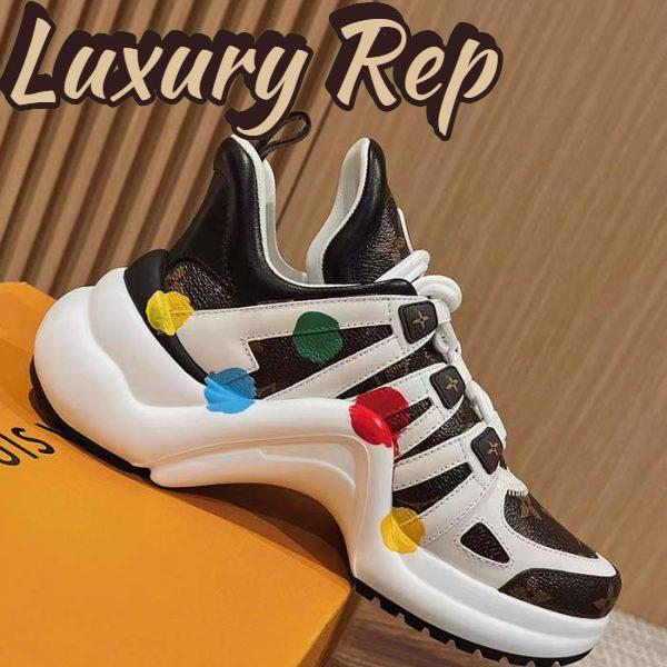 Replica Louis Vuitton Unisex LV x YK Archlight Sneaker Cacao Brown Patent Monogram Canvas Calf Leather 3