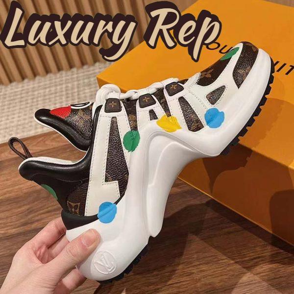 Replica Louis Vuitton Unisex LV x YK Archlight Sneaker Cacao Brown Patent Monogram Canvas Calf Leather 8