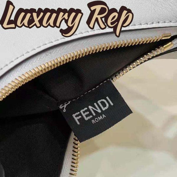 Replica Fendi Women Fendigraphy Small White Leather Bag 10