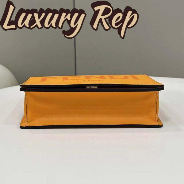 Replica Fendi Women FF Wallet On Chain Brown Leather Mini Bag 6