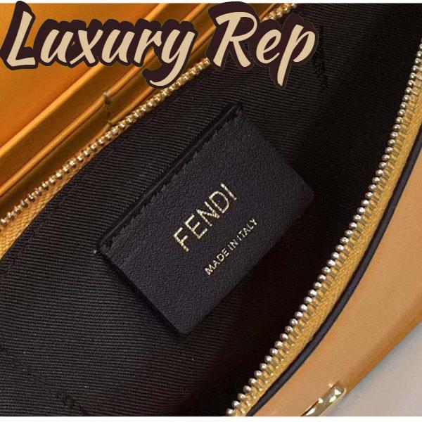 Replica Fendi Women FF Wallet On Chain Brown Leather Mini Bag 11