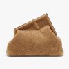 Replica Fendi Women FF Wallet On Chain Brown Leather Mini Bag 15