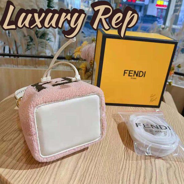 Replica Fendi Women Mon Tresor Pink Sheepskin Mini-Bag 8
