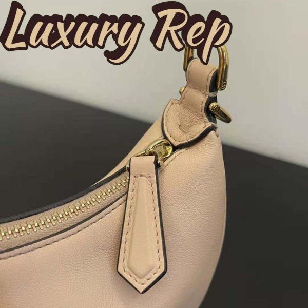 Replica Fendi Women Nano Fendigraphy Pink Leather Charm 9